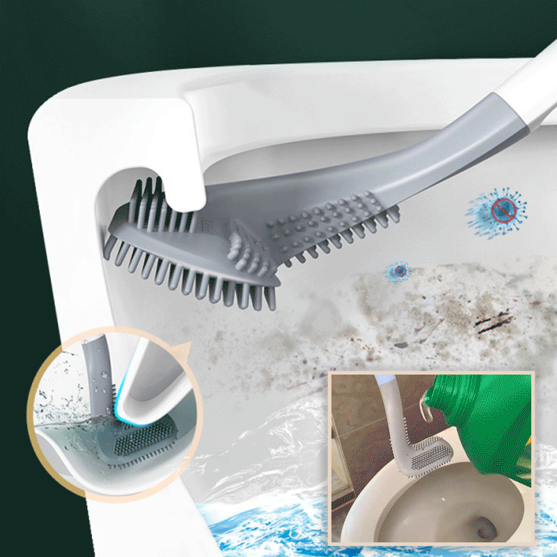 Pack de 3 Brosses de Toilette ErgoClean : Nettoyage Profond et Confortable