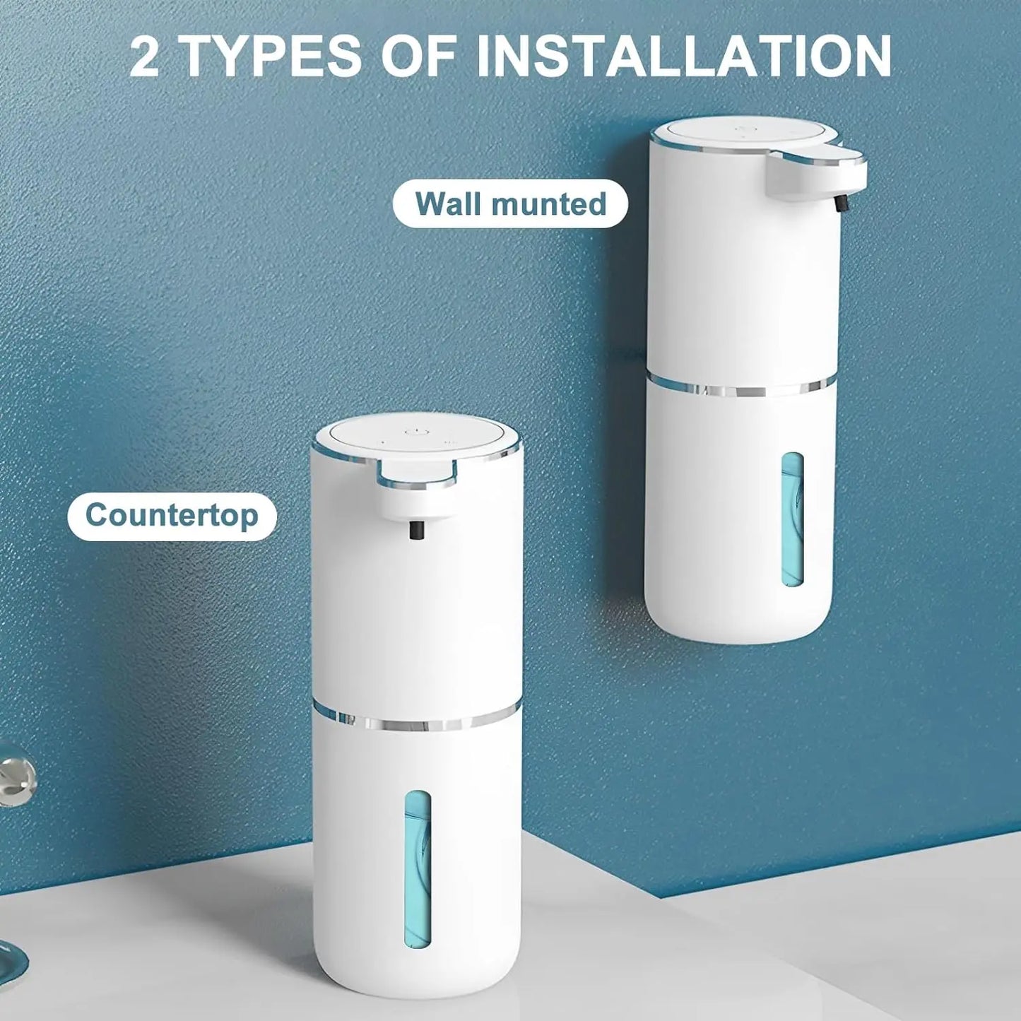 Distributeur automatique de savon sans contact - rechargeable USB (étanche)