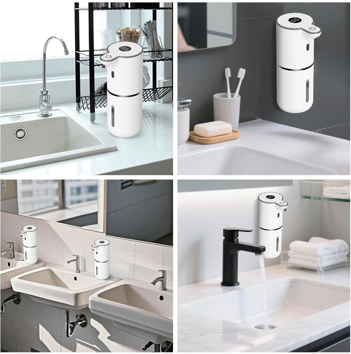 Distributeur automatique de savon sans contact - rechargeable USB (étanche)