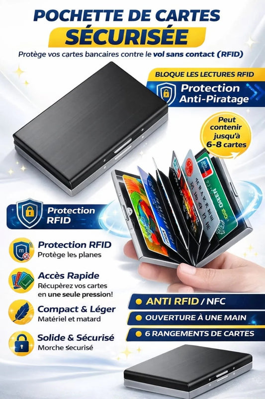 💼 PORTE-CARTES DE VISITE EN MÉTAL BROSSÉ — ÉLÉGANCE & PROFESSIONNALISME